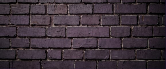 Purple brick wall texture grunge rough abstract with scratches and small cracks from Generative AI