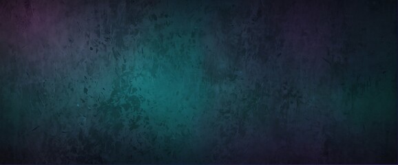 Teal blue to royal purple color gradient wall texture grunge rough abstract with scratches and small cracks from Generative AI - obrazy, fototapety, plakaty
