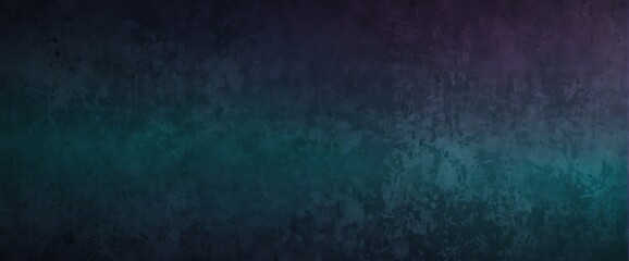 Obraz premium Teal blue to royal purple color gradient wall texture grunge rough abstract with scratches and small cracks from Generative AI
