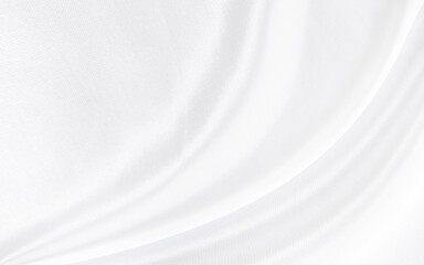White gray satin texture that is white silver fabric silk background with beautiful soft blur...