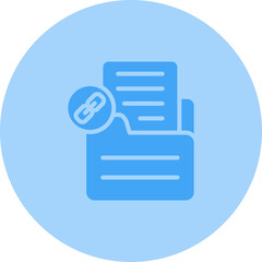 Document Link Vector Icon