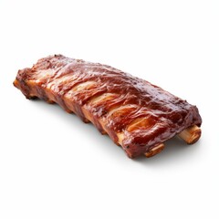 Ribs isolated on white background