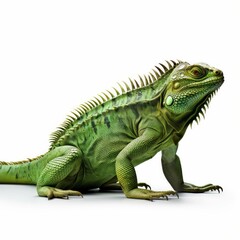 Obraz premium Basilisk isolated on white background