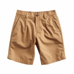 Beige Shorts isolated on white background