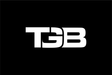 TGB creative letter logo design vector icon illustration