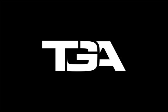 TGA creative letter logo design vector icon illustration