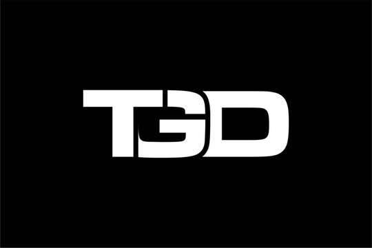 TGD creative letter logo design vector icon illustration