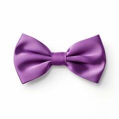 Purple Bow Tie isolated on white background