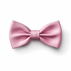 Pink Bow Tie isolated on white background