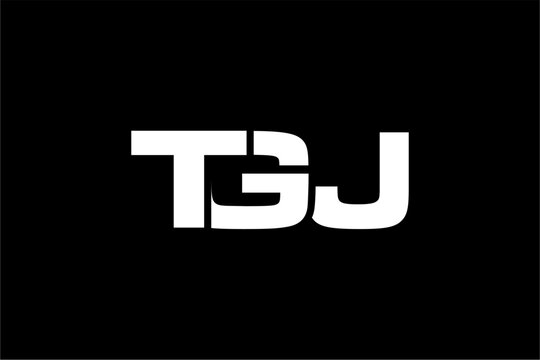 TGJ creative letter logo design vector icon illustration
