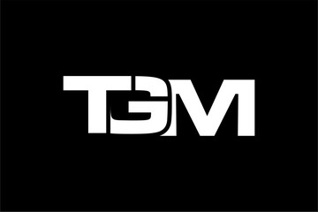 TGM creative letter logo design vector icon illustration