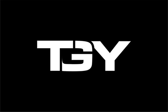TGY creative letter logo design vector icon illustration