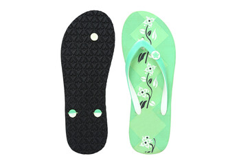 womens eva flip-flop isolated on white background