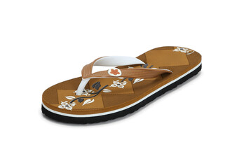 womens eva flip-flop isolated on white background