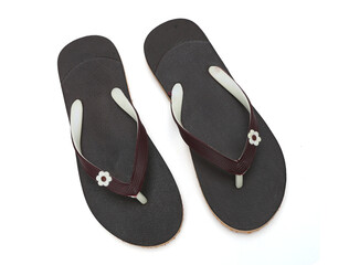 womens eva flip-flop isolated on white background