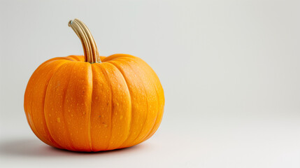 Obraz premium Orange Pumpkin with Twisted Stem Isolated Clipping Path, Pumpkins isolated on white with clipping path, Five Orange Pumpkin Squash in a Row, an Autumn Food, Three Pumpkins Isolated on White background