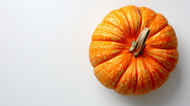 Orange Pumpkin with Twisted Stem Isolated Clipping Path, Pumpkins isolated on white with clipping path, Five Orange Pumpkin Squash in a Row, an Autumn Food, Three Pumpkins Isolated on White background