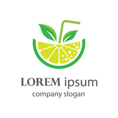 the lemon juice logo design is really sweet