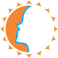 
UV sun protection skin face logo PNG 8