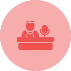 Podcast Hosting Vector Icon