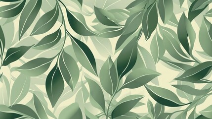 Green Leafy Wallpaper Close Up