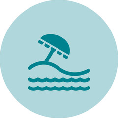 Beach Vector Icon
