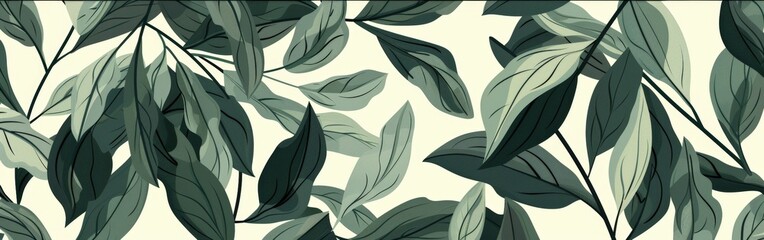 Close-Up of Green Leafy Wallpaper