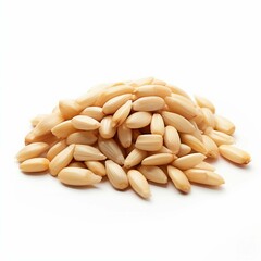 Pine Nuts isolated on white background