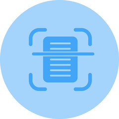 Document Scanning Vector Icon