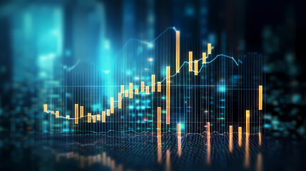 Naklejka premium Digitally Generated Currency and Exchange Stock Chart for Finance and Economy Based Computer Software and Coding Display