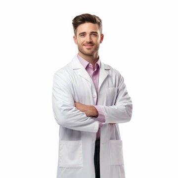 Pharmacist isolated on white background