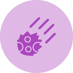 Meteor Vector Icon