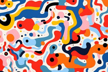 colorful doodle pattern
