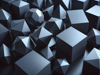 Flawless Geometry: Precision-Rendered Shapes in Perfect Harmony. generative AI