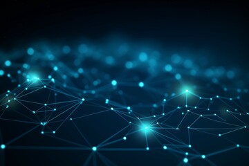 Obraz premium blue abstract background with lines