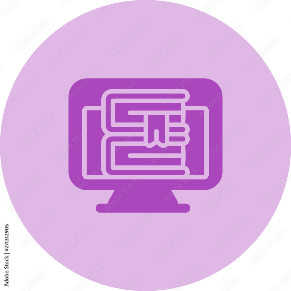 Sticker computer vector icon