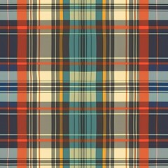 Fototapeta premium Seamless pattern of Waterproof Tartan, imagining water-resistant plaids for outdoor gear. Seamless Pattern, Fabric Pattern, Tumbler wrap, Mug Wrap.