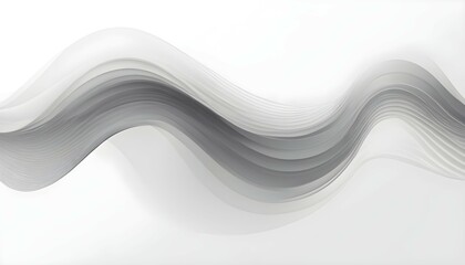 Abstract grey wave isolated on white background. illustration for modern business design. Futuristic wallpaper. Cool element for presentation - obrazy, fototapety, plakaty