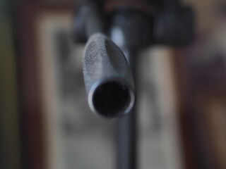 close up of an door handle