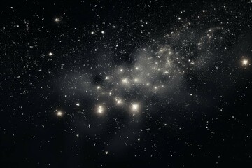 Obraz premium a collection of star flares on black background