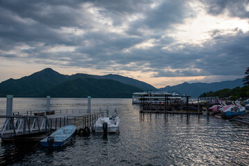 The beautiful view of Lake Chuzenjiko, Nikko, Tochigi, Japan