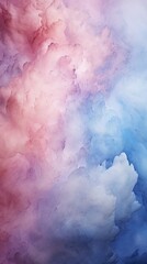 Colorful abstract background image of blue and pink clouds