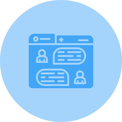 Messaging Vector Icon