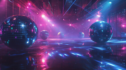 disco ball and lights