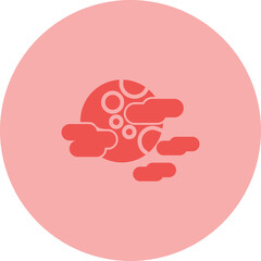 Cloudy Night Vector Icon