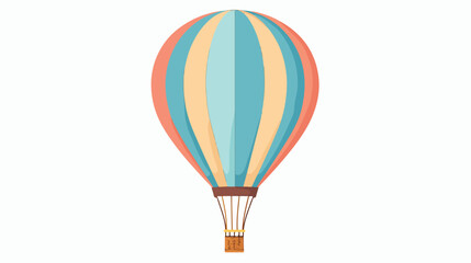 Style hot air balloon theme elements Flat vector
