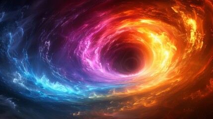 Obraz premium Colorful Space Vortex