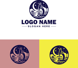 Microscope laboratory medical research scientific healthcare logo icon vector for business brand app icon microscope logo template