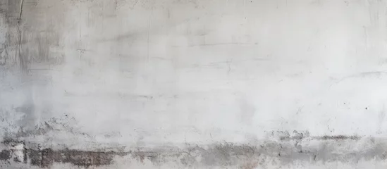 Photo sur Plexiglas Papier peint en béton Vintage old white concrete wall texture with a distinctive combination of white and black paint for a classic home decor