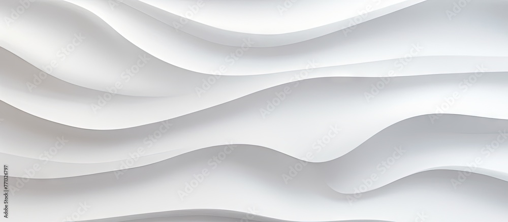 Aufkleber A detailed close-up of a textured white wall with a unique wave pattern design, creating a visually appealing background